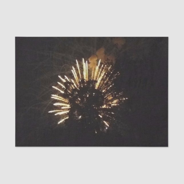 Papier Mousseline Fireworks 10 papier de tissu (Recto)