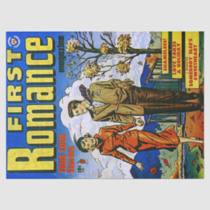 Papier Mousseline First Romance Autumn Love Vintage Comics Decoupage