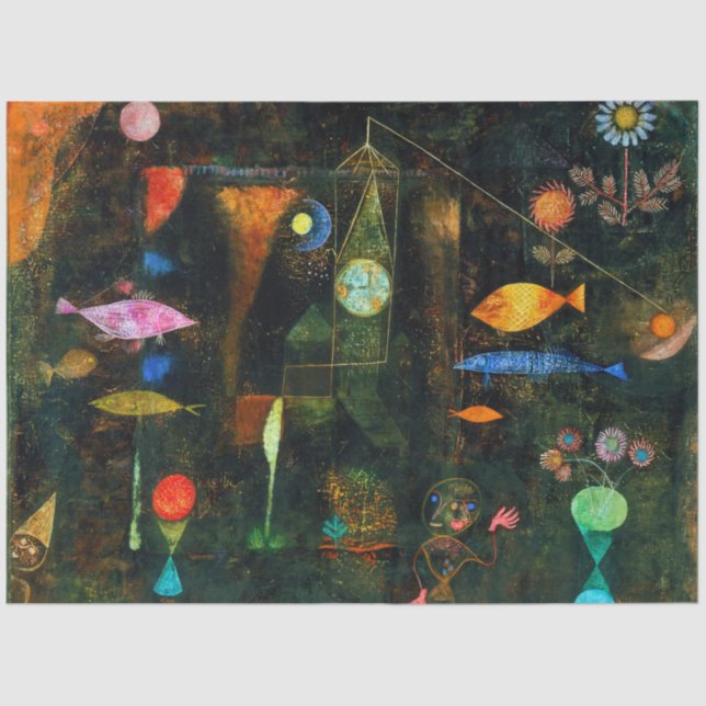 Papier Mousseline Fish Magic, Paul Klee (Recto)