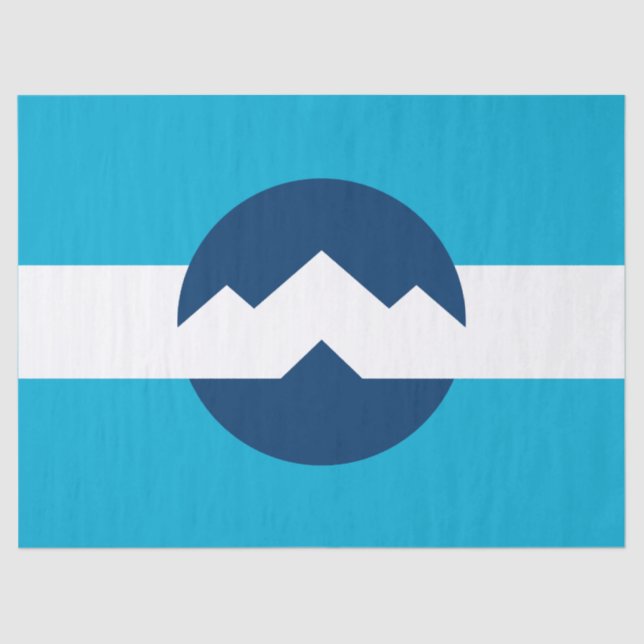 Papier Mousseline Flag of Ogden, Utah (Recto)