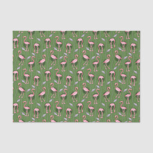 Papier Mousseline Flamant rose Oiseaux Motifs 20 ans Deco Ferns Plut