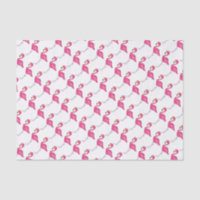 Flamant rose rose chaud Tropical Island Bird Print