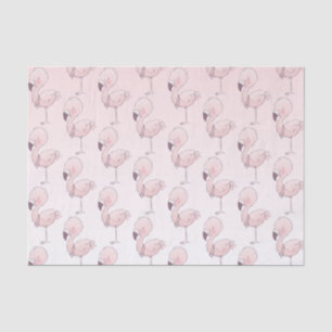 Papier Mousseline Flamant rose rose mignon Motif tropical