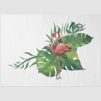 Papier Mousseline Flamant rose série Vibes tropicales Design 9