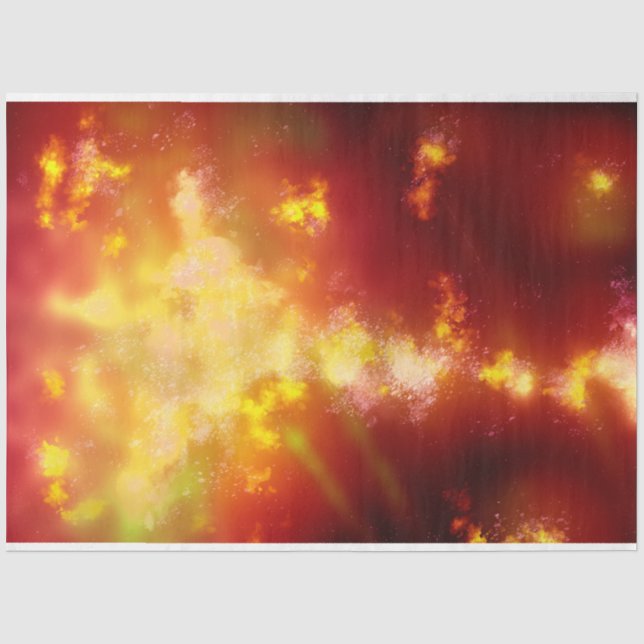 Papier Mousseline Flamme du ciel nocturne (Recto)