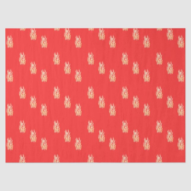 Papier Mousseline Flammes de feu (Recto)