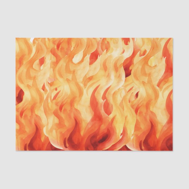 Papier Mousseline Flammes d'incendie (Recto)