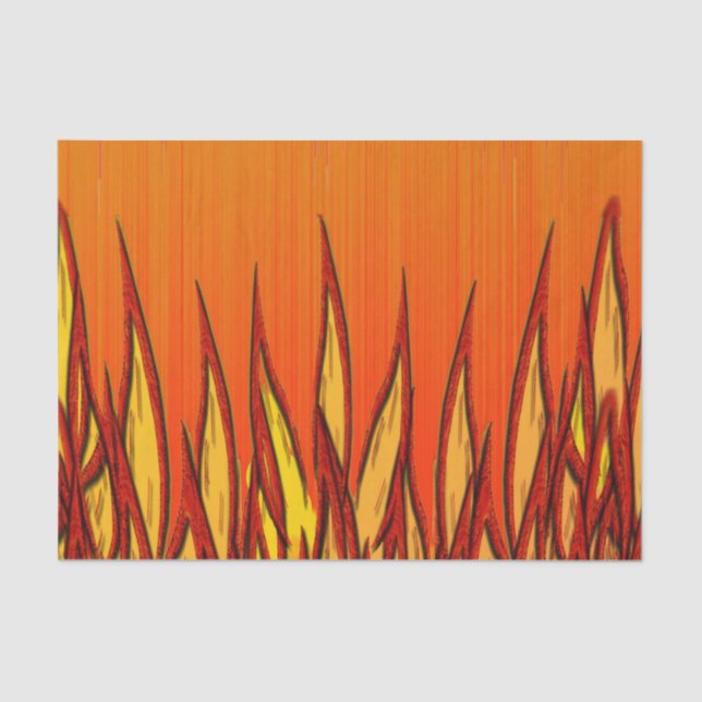 Papier Mousseline Flammes d'incendie (Recto)