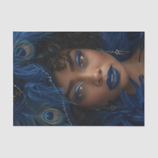 Papier Mousseline Flapper Girl 12 des années 1920 (Recto)