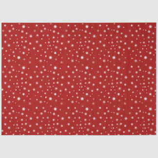 Papier Mousseline Flèche de neige rouge et blanc