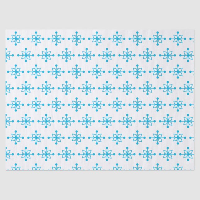 Papier Mousseline Flèches bleues (Recto)