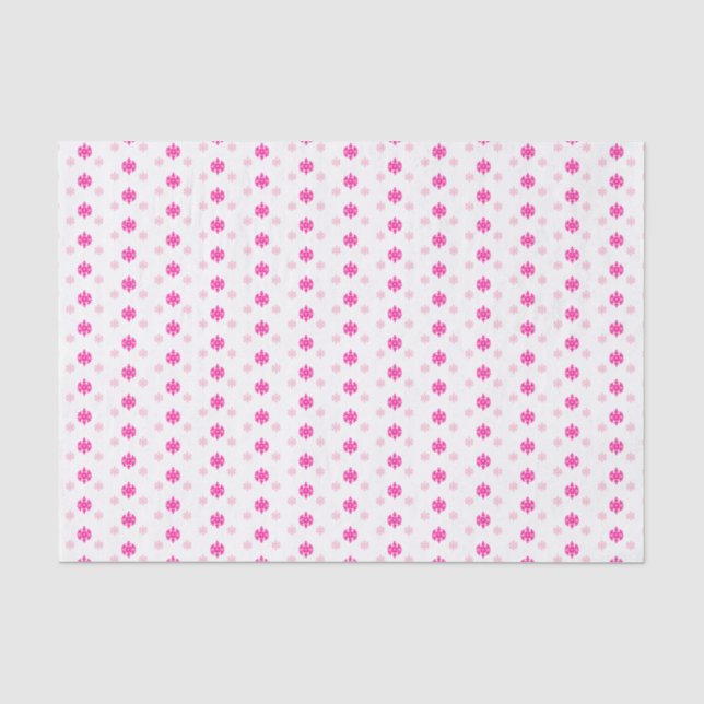 Papier Mousseline Flèches roses (Recto)