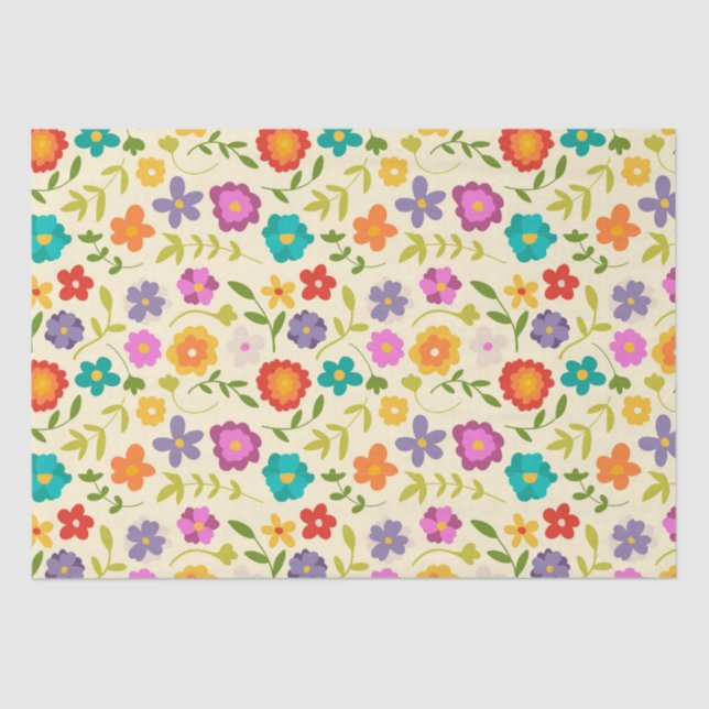 Papier Mousseline Fleur (Recto)