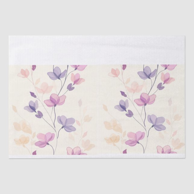 Papier Mousseline Fleur (Recto)