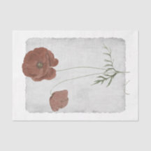 Fleur 35 Papier Tissu De Découpage De Pavot