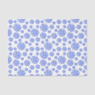 Papier Mousseline Fleur Chicorée Bleue