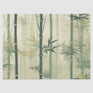 Papier Mousseline Fleur de bambou sereine Asiatique  (3)