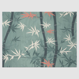 Papier Mousseline Fleur de bambou sereine asiatique  (7)