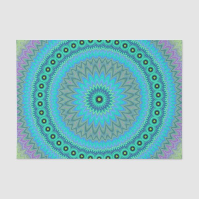 Papier Mousseline Fleur de Boho (Recto)