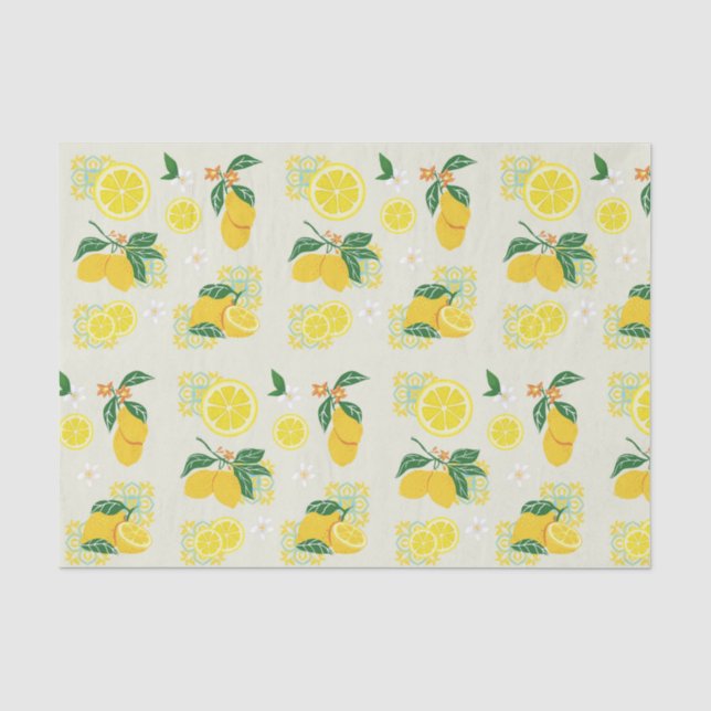 Papier Mousseline Fleur de Citron (Recto)