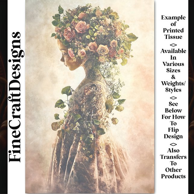 Papier Mousseline Fleur de conte de l'enfant et roses roses roses AU (Créateur téléchargé)