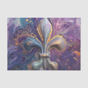Papier Mousseline Fleur De Lis Fluide Pour