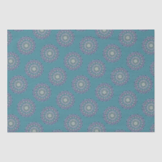 Papier Mousseline Fleur De Vie - Mandala India Style 1 (Recto)