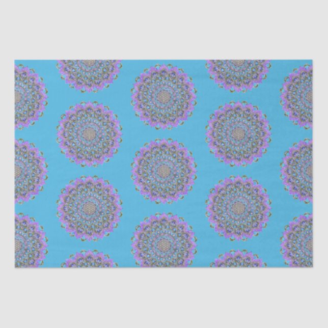 Papier Mousseline Fleur De Vie - Mandala India Style 2 (Recto)