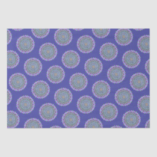 Papier Mousseline Fleur De Vie - Mandala India Style 2 (Recto)