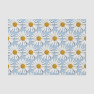 Papier Mousseline Fleur Groovy Flower Child Marguerite Blanche Fleur