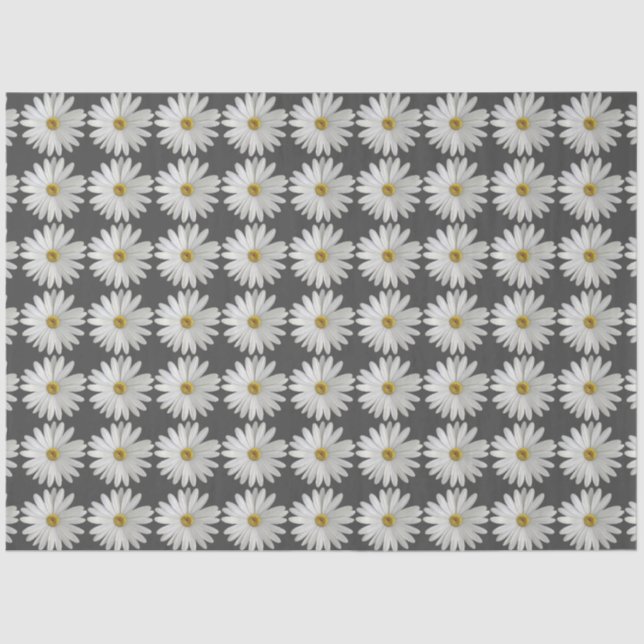 Papier Mousseline Fleur marguerite (Recto)