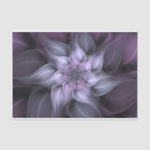 Papier Mousseline Fleur pourpre de fractale