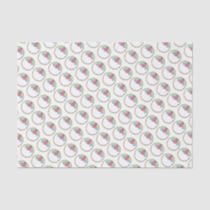 Papier Mousseline Fleur ronde Gelée Mariage Anniversaire Gâteau