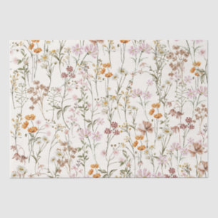 Papier Mousseline Fleur sauvage Boho Bloom Garden Boho
