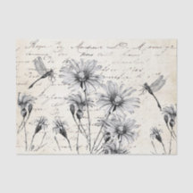 Fleur sauvage de script français Dragonfly Decoupa