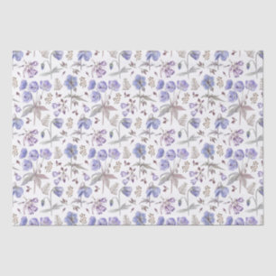 Papier Mousseline Fleur sauvage violette élégante et stylée à l'aqua