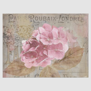 Papier Mousseline Fleur vintage tout tissu
