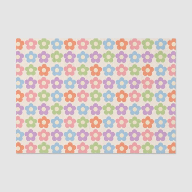 Papier Mousseline Fleurs (Recto)