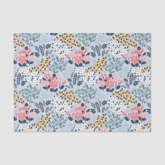 Papier Mousseline Fleurs (Recto)