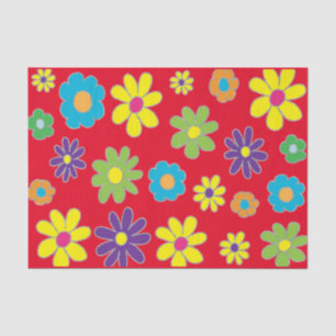 Papier Mousseline Fleurs