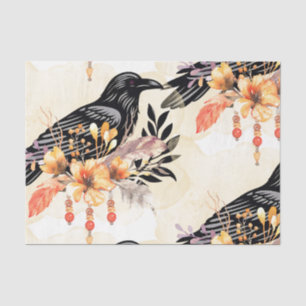 Papier Mousseline Fleurs à l'aquarelle Fleurs Raven Botanicals