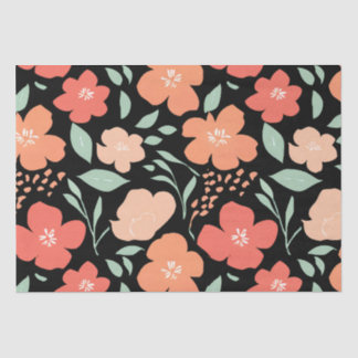 Papier Mousseline Fleurs d'aquarelle élégantes - Délicat cadeau Flor