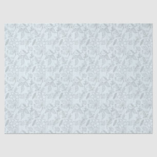 Papier Mousseline Fleurs de crayon sur Découpage vert clair