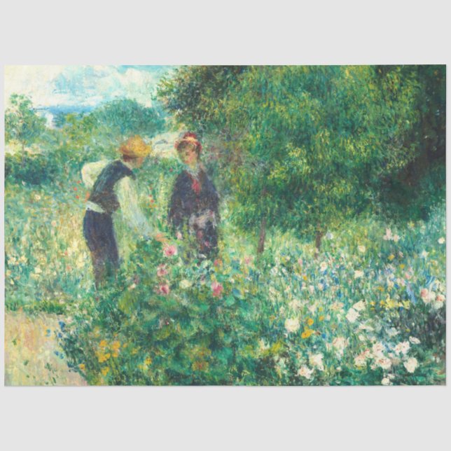 Papier Mousseline Fleurs de cueillette par Auguste Renoir (Recto)
