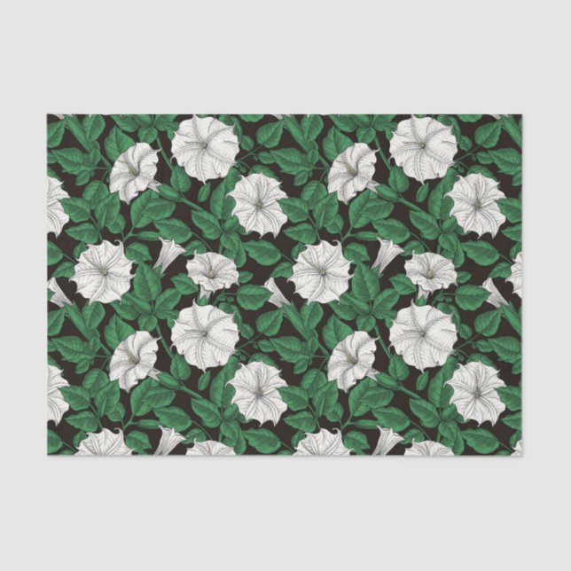 Papier Mousseline Fleurs de lune 2 (Recto)