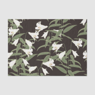 Papier Mousseline Fleurs de Lys japonaises