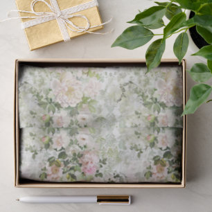 Papier Mousseline Fleurs de mariage élégantes inspirées de l'ancien