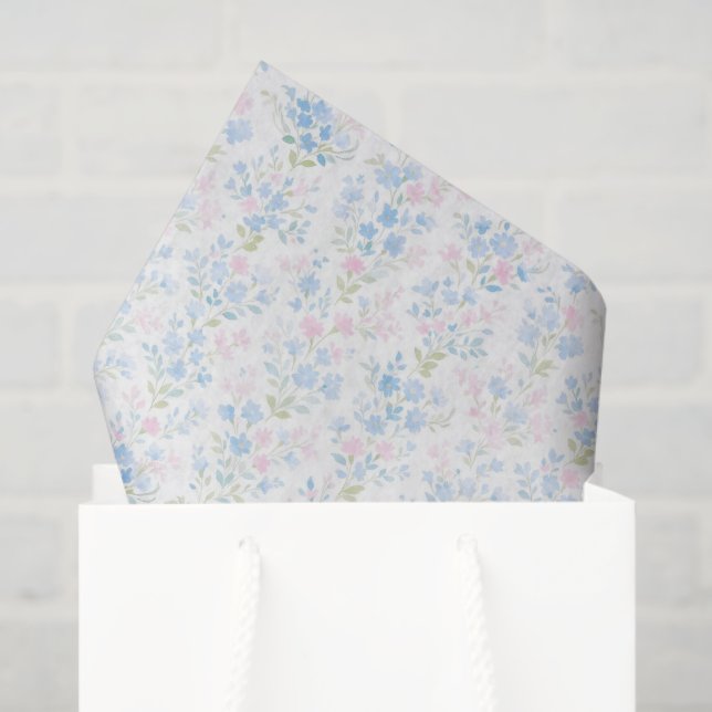 Papier Mousseline Fleurs de Noël du grand-millénaire avant-gardiste (Sac cadeau)