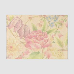 Papier Mousseline Fleurs de pivoine