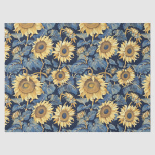 Papier Mousseline Fleurs de soleil Art nouveau - 10 livres, 17 pouce